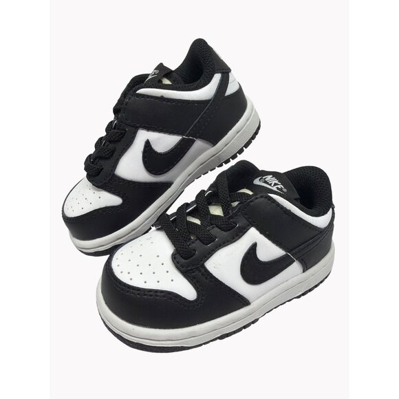 Nike Other - Nike Dunk Low Toddler Shoes 6C White Black Panda Colorway Durable Stylish
